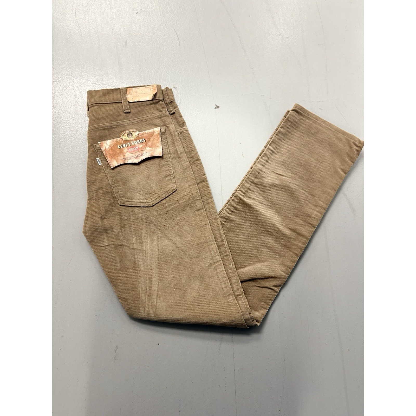 Vintage 1980s Levi's Cords Straight Leg Corduroy Pants 31x34 Made In Usa